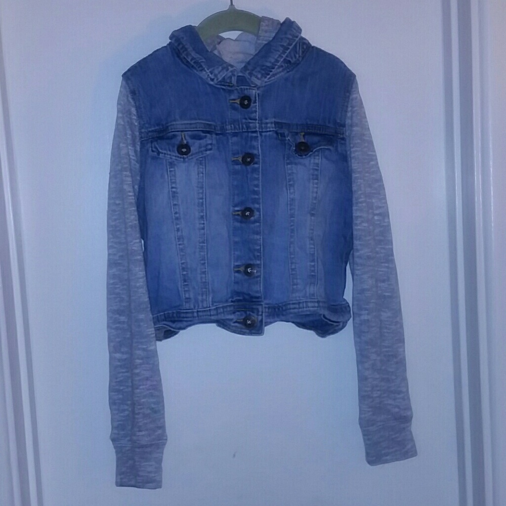 Kids jean jacket/ hoodie